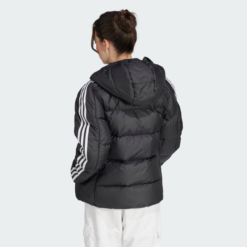 Bunda Essentials 3-Stripes Mid Down Hooded