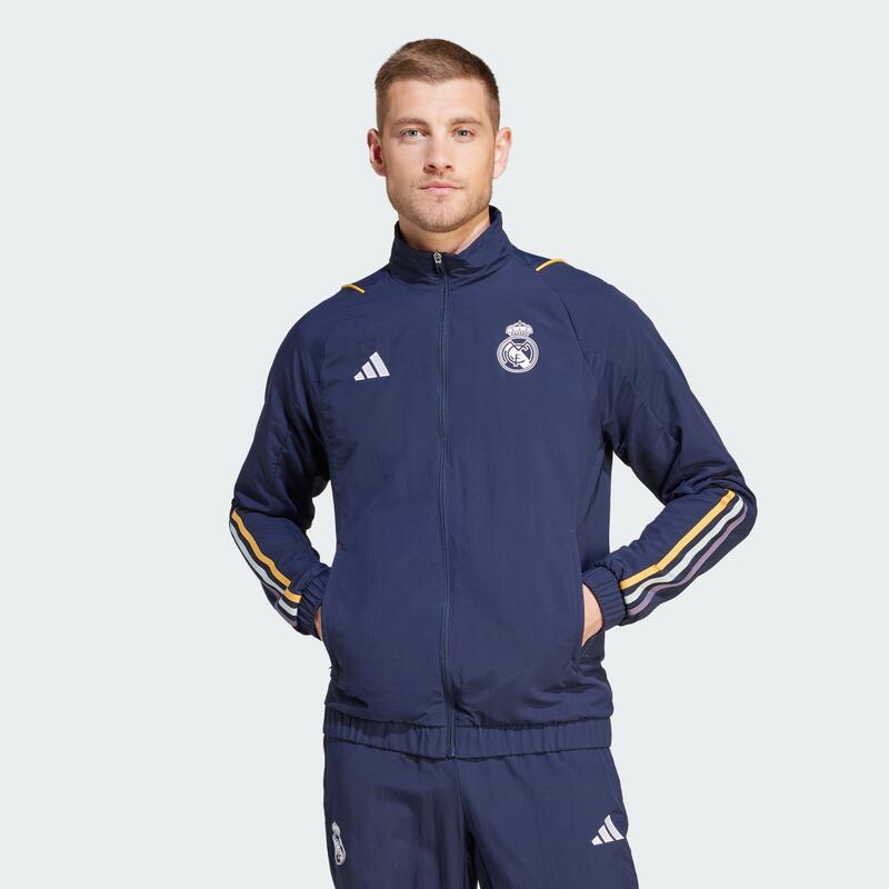 Bluza do piłki nożnej męska Adidas Real Madrid Tiro 23 Presentation