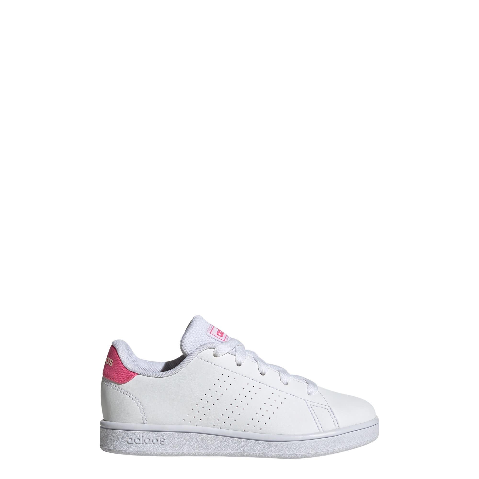 Adidas - Chaussure Advantage Lifestyle Court Lace - Baskets - Blanc|noir|rose - 40 - Decathlon