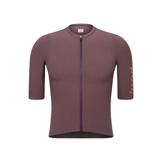 Maglia a manica corta da ciclismo da uomo Aerodinamico Echelon Tartufo Prugna