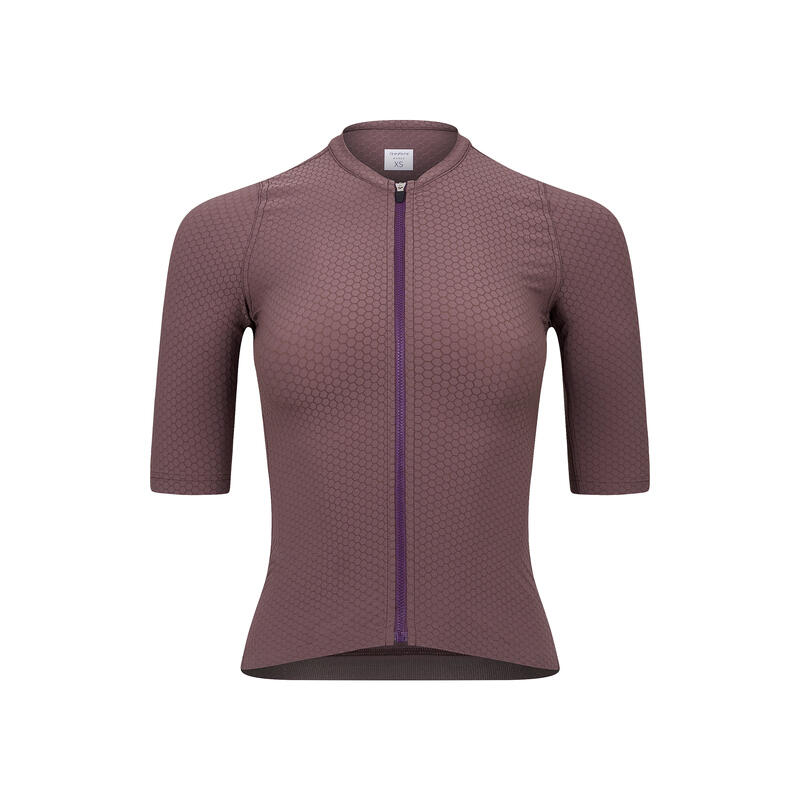 Maglia a manica corta da ciclismo da donna Aerodinamico Echelon Tartufo Prugna