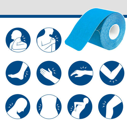 axion Kinesiology Tapes PRECUT 6er Mix-Set | 6x20 Sport Tapes prédécoupés 5/7