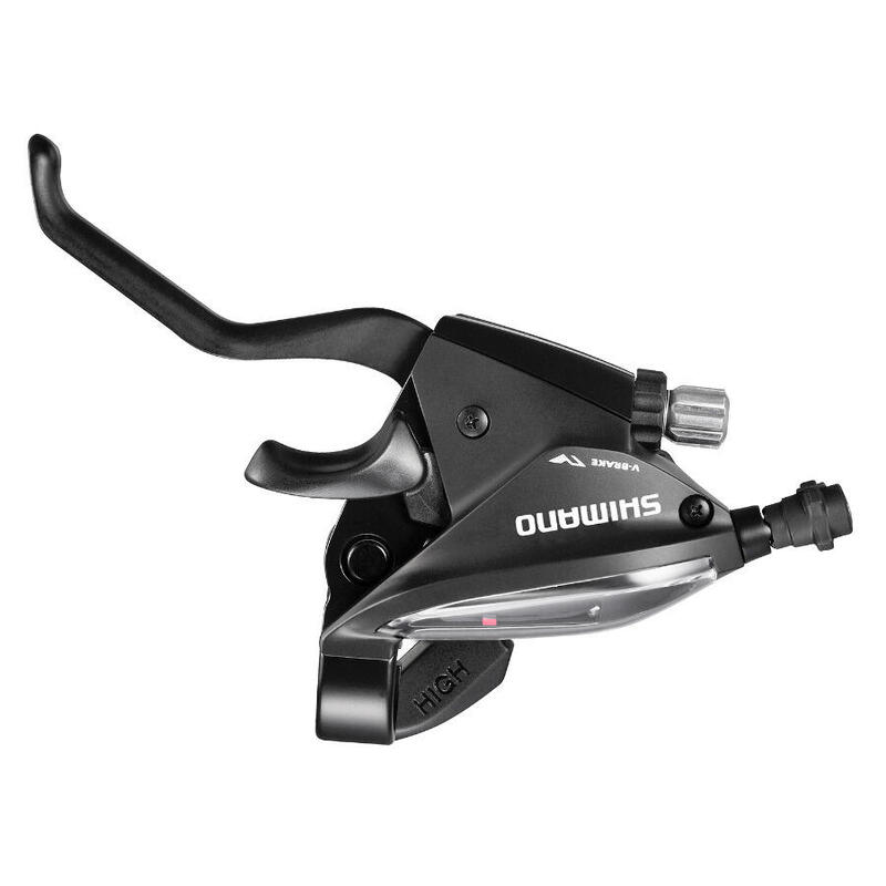 Leva del freno e del deragliatore della bicicletta 2 dita Shimano ST-EF500 V-Bra