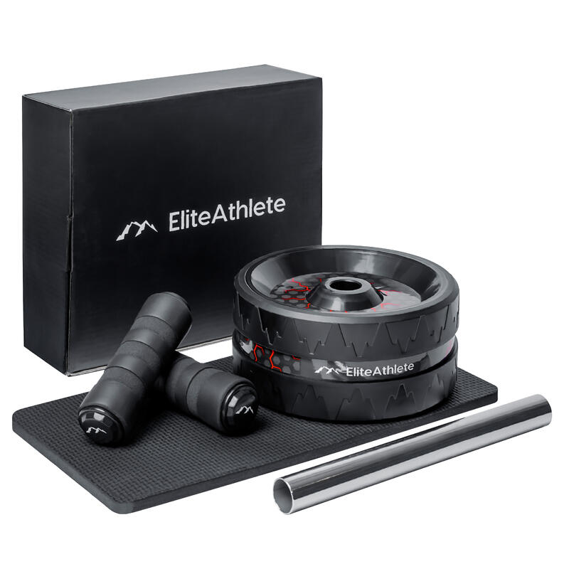 EliteAthlete® Roue Abdominale - Roulette Abdominaux - AB Wheel - Rouleau Abdo