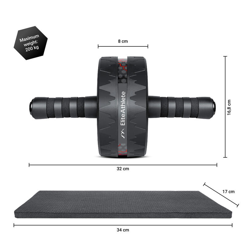 EliteAthlete® Bauchtrainer - Bauchmuskeltrainer - Bauchroller