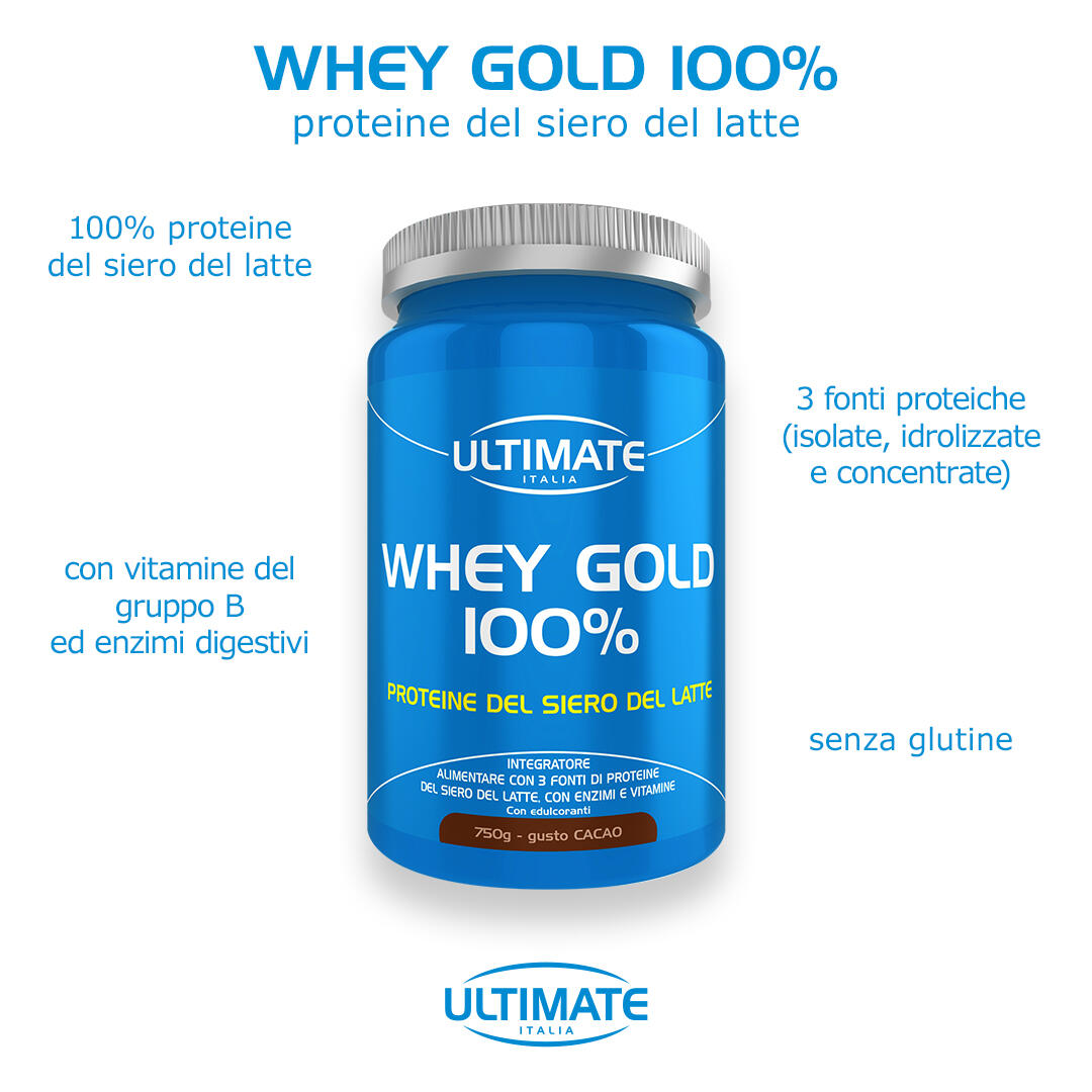 Integratore alimentare - WHEY GOLD 100% CACAO - 750g 7/7
