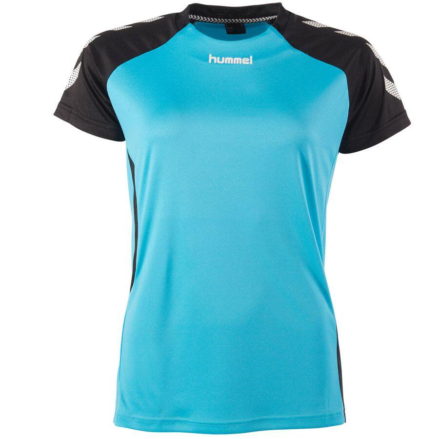 Hummel Aarhus T-shirt Manches Courtes Femme - Aqua Blue / Noir 6/6