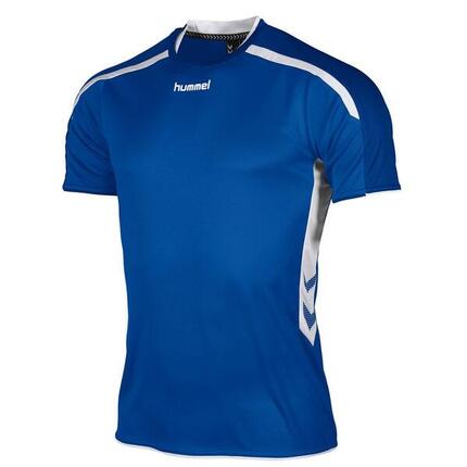 Hummel Preston Maillot Manches Courtes Hommes - Royal / Blanc