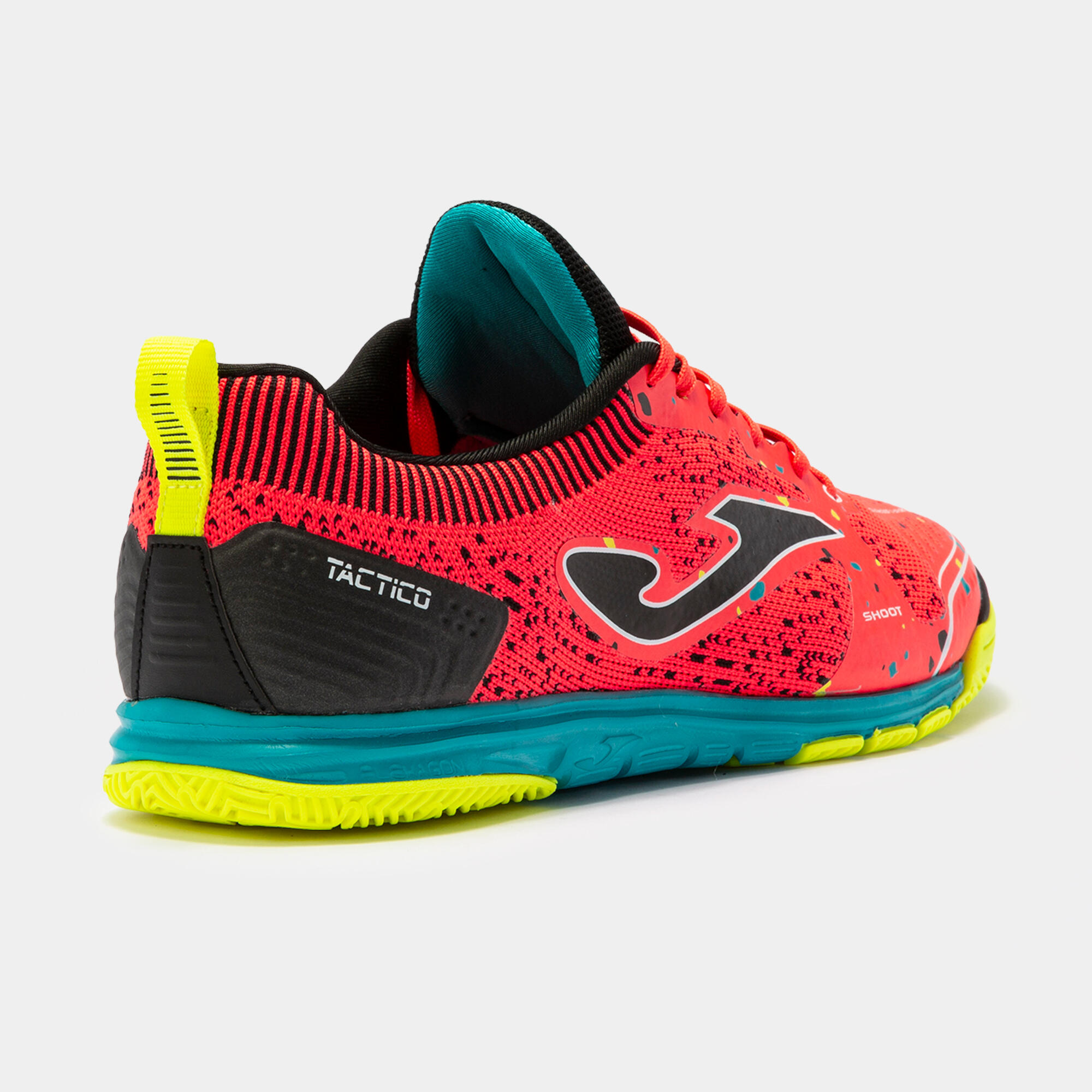 Chaussures futsal Adulte Joma Tactico 22 in corail turquoise 3/5
