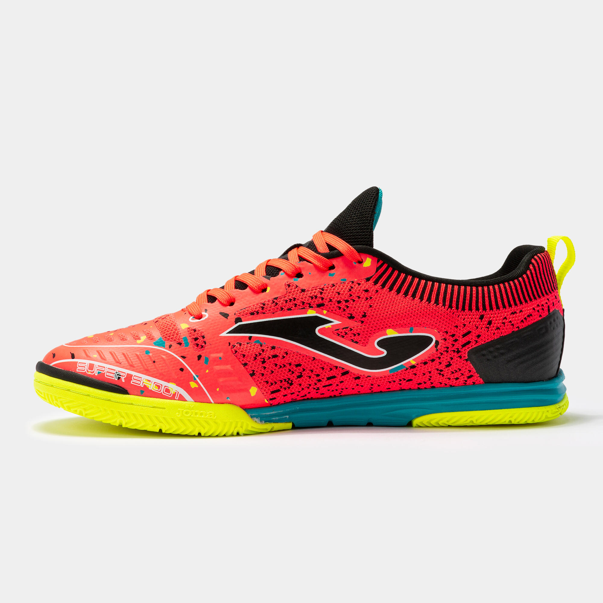 Chaussures futsal Adulte Joma Tactico 22 in corail turquoise 2/5