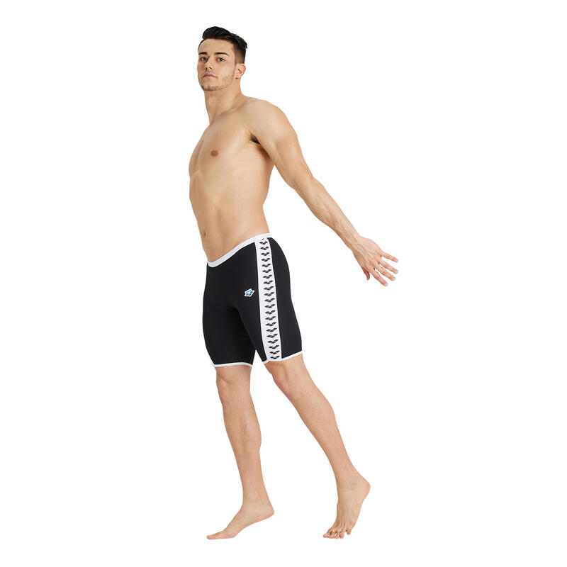 Hommes Icons Jammer De Natation - Noir/ Blanc