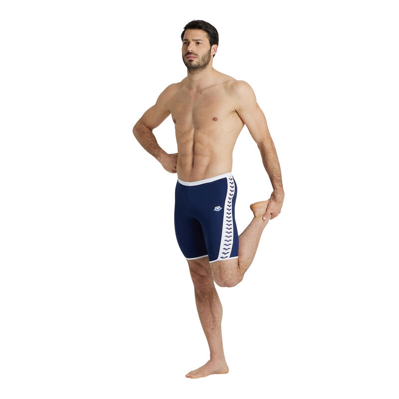 Hommes Icons Jammer De Natation - Bleu Marine/ Blanc