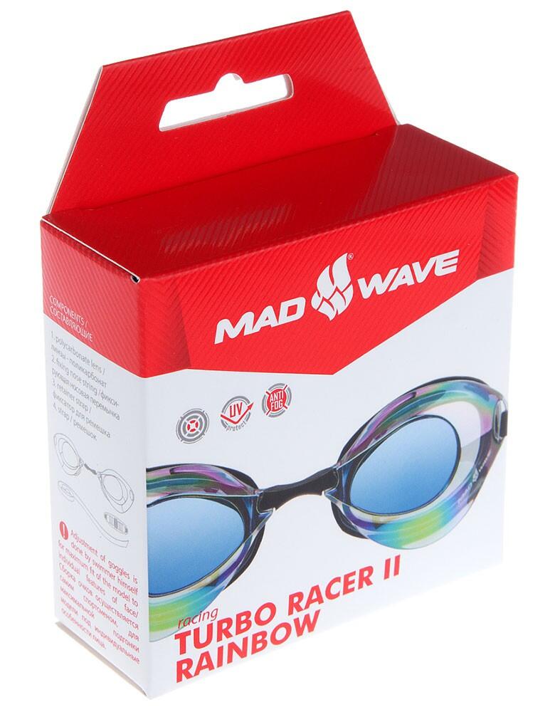 Óculos de natação TURBO RACER II Rainbow Azul 4/4