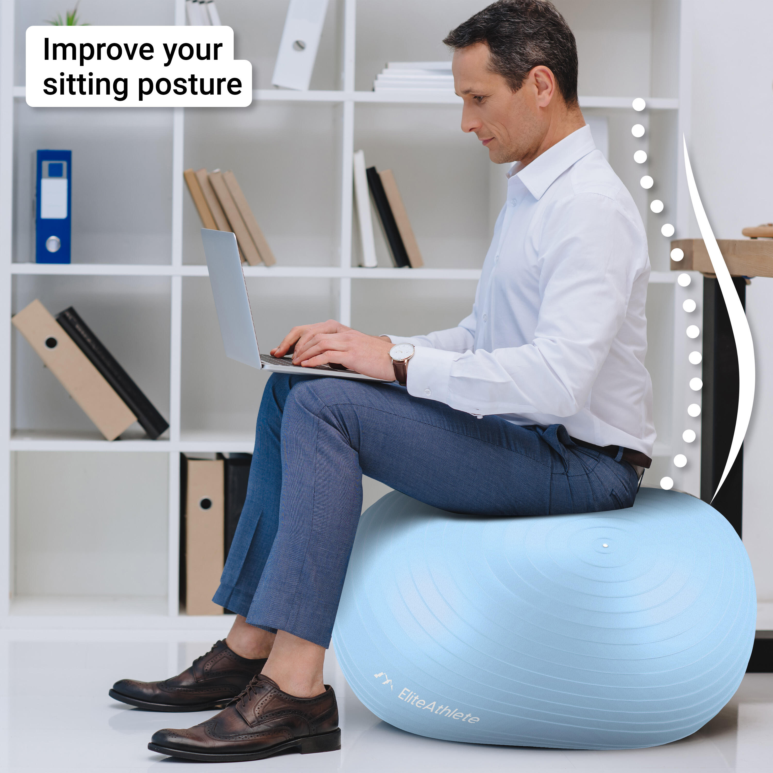 EliteAthlete® Ballon Gym - Fitness Pilates Yoga - Ballon Grossesse 3/7