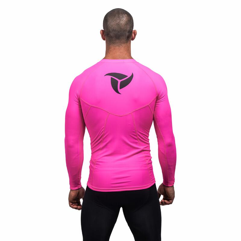 Maglia Anti UV Rashguard per Canoa, Kayak e SUP - Fucsia