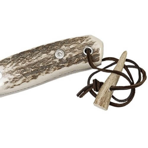 Couteau de survie fixe CC18 Montés outdoor - manche en bois de cerf