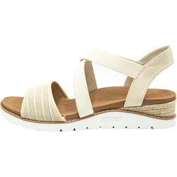 Des sandales Skechers BOBS Arch Fit Beach Kiss, Beige, Femmes