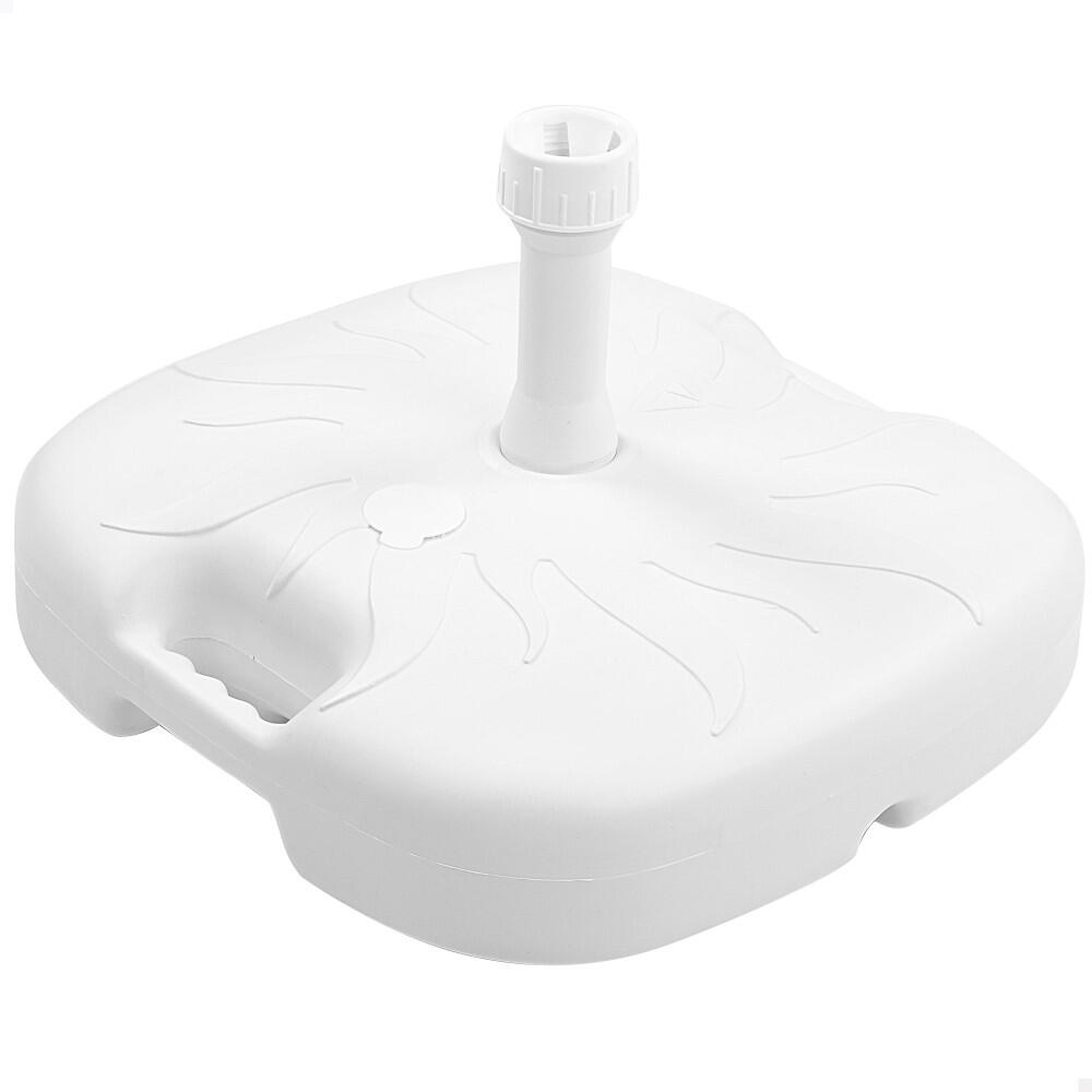 Base quadrada para guarda-sol Ø20/32 mm branco Aktive