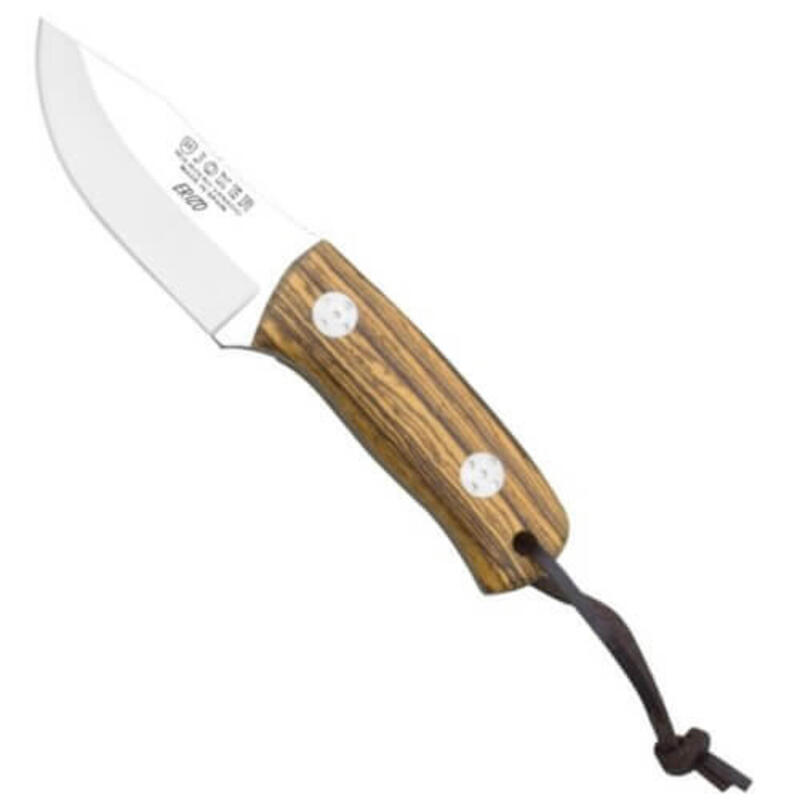 Couteau de survie CB75 extérieur à lame fixe - manche en bois de bocote