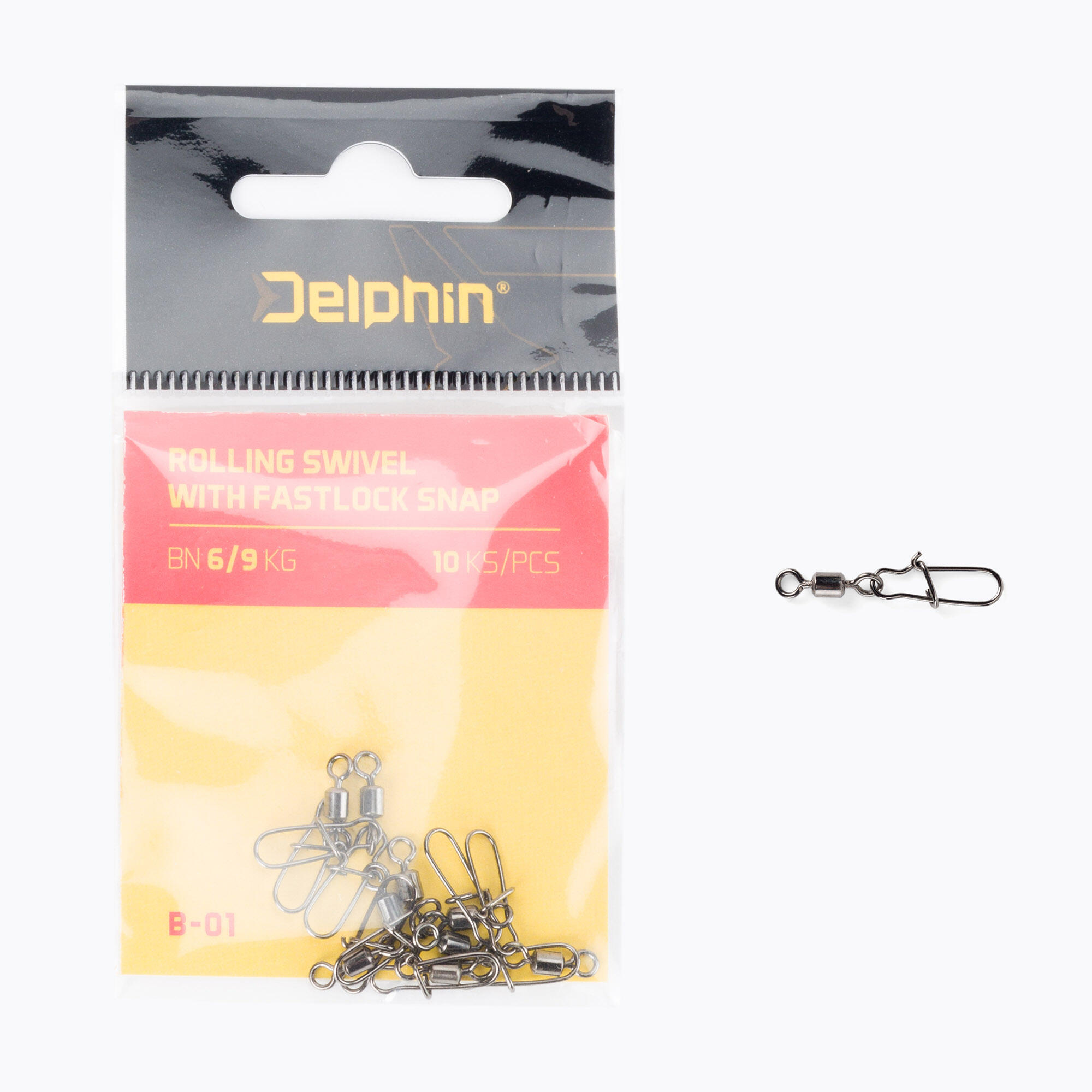 DELPHIN Delphin Rolwartel met Fastlock Snap 10 st
