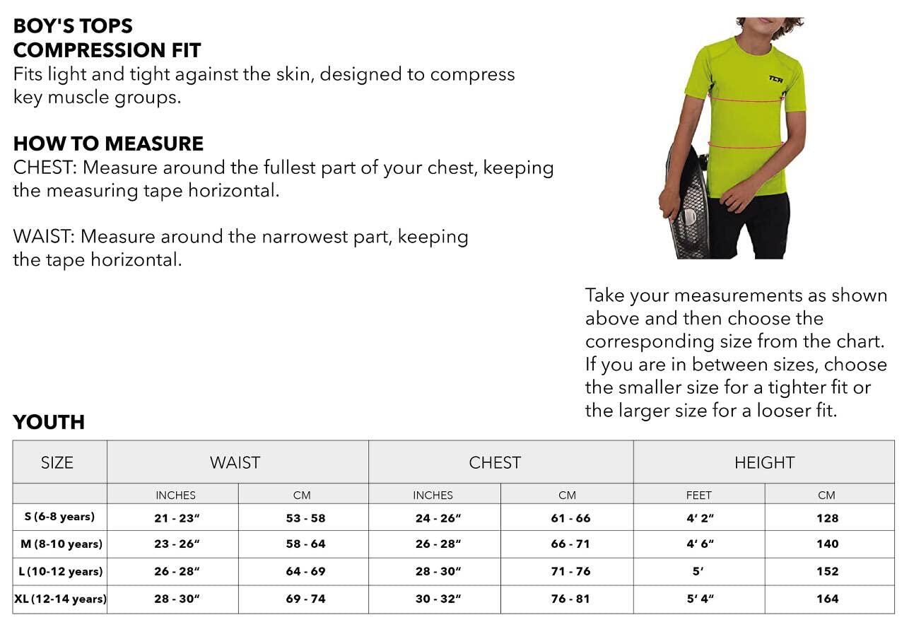 Boys' Performance Base Layer Compression T-shirt - Sonic Yellow 5/5