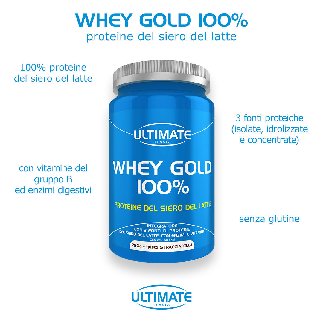 Integratore alimentare - WHEY GOLD 100% STRACCIATELLA - 750g 7/7