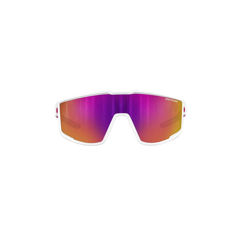 Bikebrille Kids Fury S Spectron 3 matt weiß-glänzend rosa