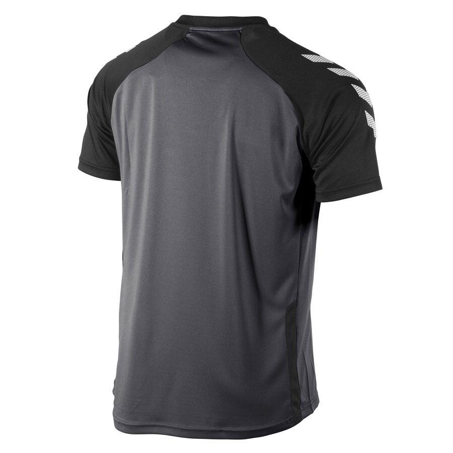 Hummel Aarhus Maillot Manches Courtes Hommes - Noir / Anthracite 4/6