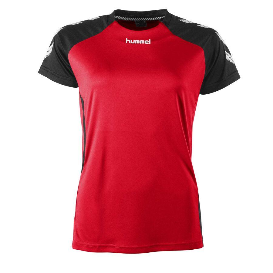 Hummel Aarhus Maillot Manches Courtes Femme - Rouge / Noir - S 2/6