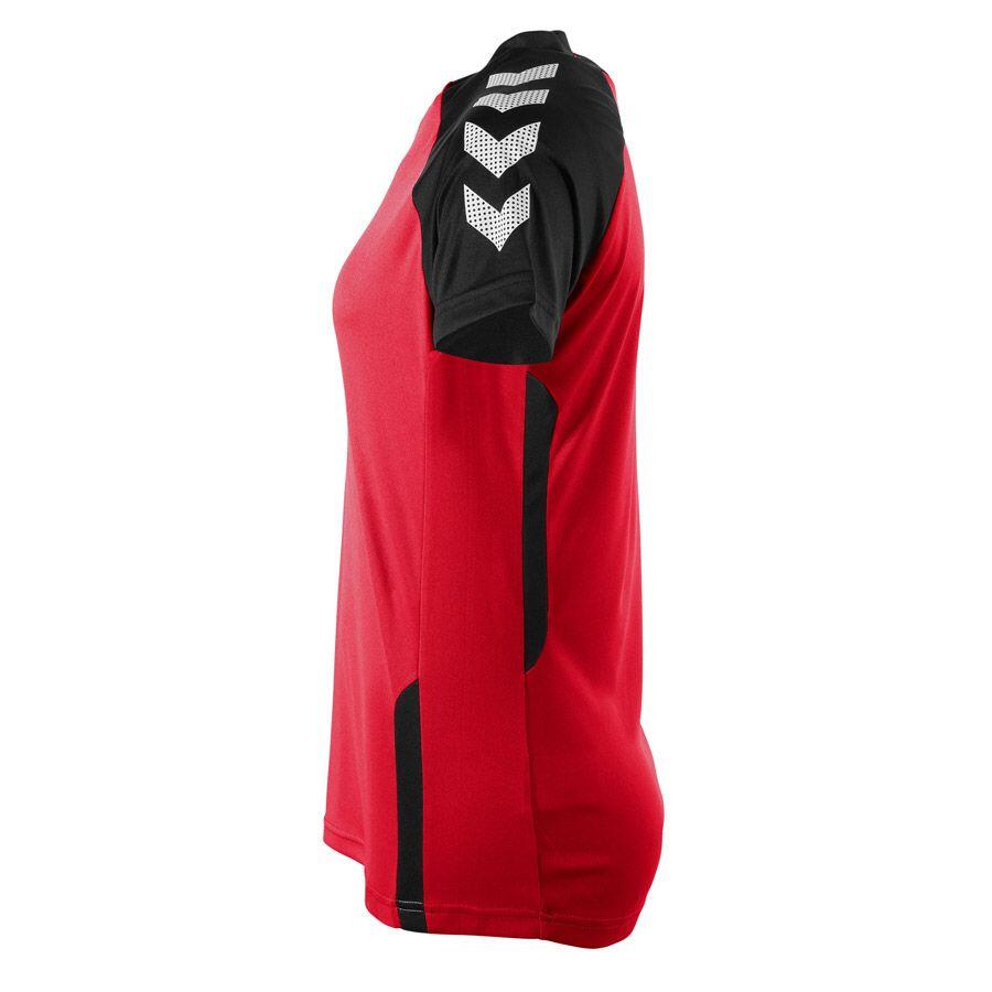 Hummel Aarhus Maillot Manches Courtes Femme - Rouge / Noir - S 6/6