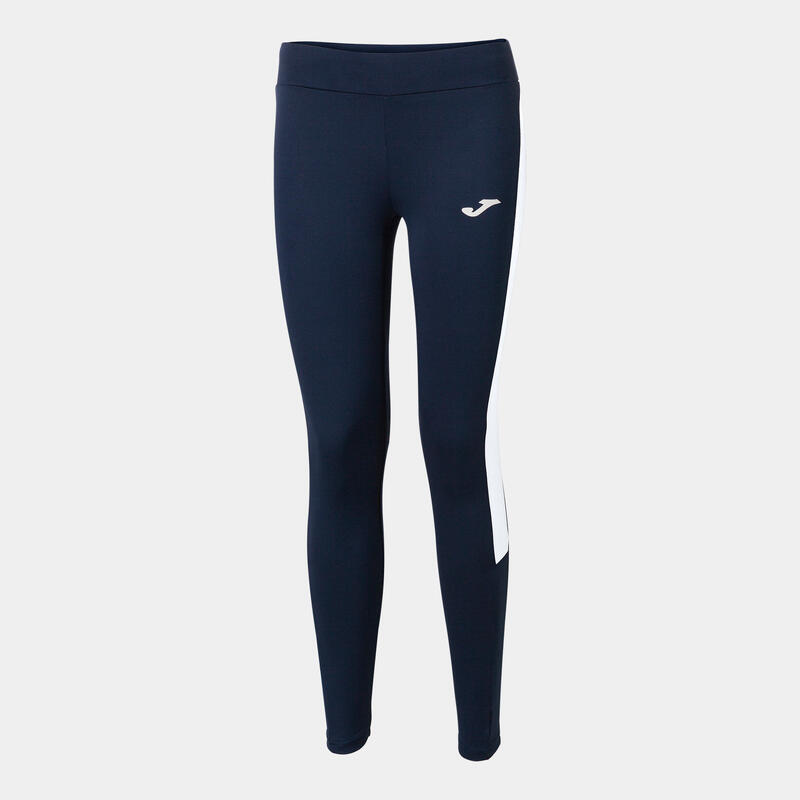 Legging long Femme Joma Eco championship bleu marine blanc