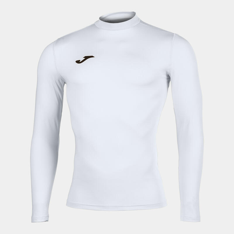 Camiseta Manga Larga Fitness Adulto Joma Brama Academy Blanco