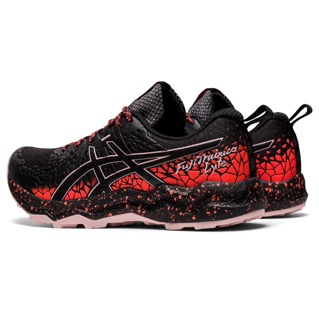 Asics FujiTrabuco Lyte Womens Black Running Trainers 5/5