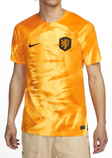 Maglia Nike KNVB Dri-FIT Casa in Arancione/Black Taglia L