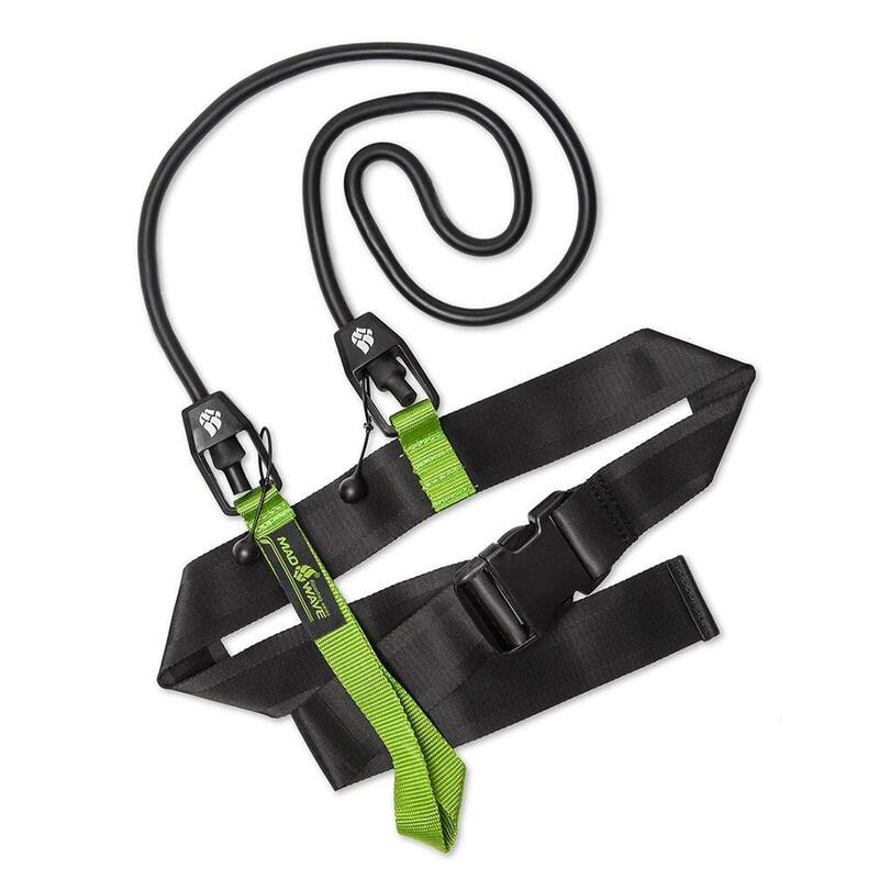 Cinturón corto con cordón elástico MAD WAVE Verde 3,6 - 10,8 kgs