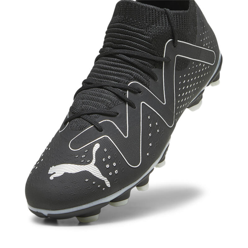 FUTURE MATCH FG/AG voetbalschoenen voor jongeren PUMA Black Silver Metallic