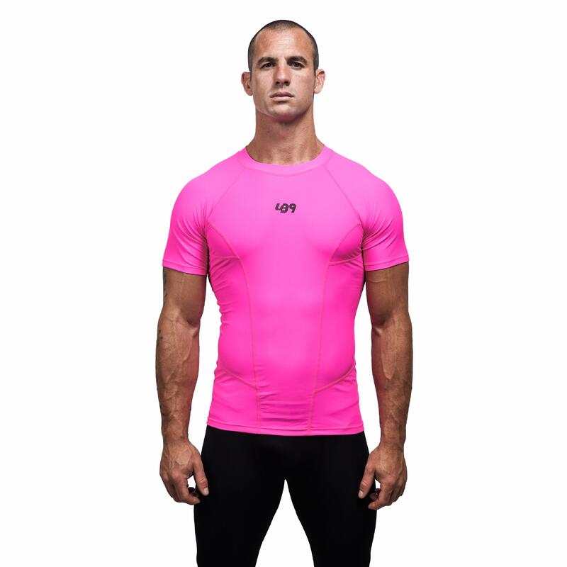 Maglia Anti UV Rashguard per Canoa, Kayak e SUP - Fucsia