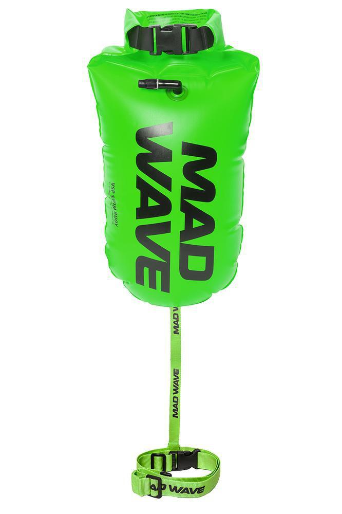 MAD WAVE Bóia insuflável para natação em águas abertas VSP Verde