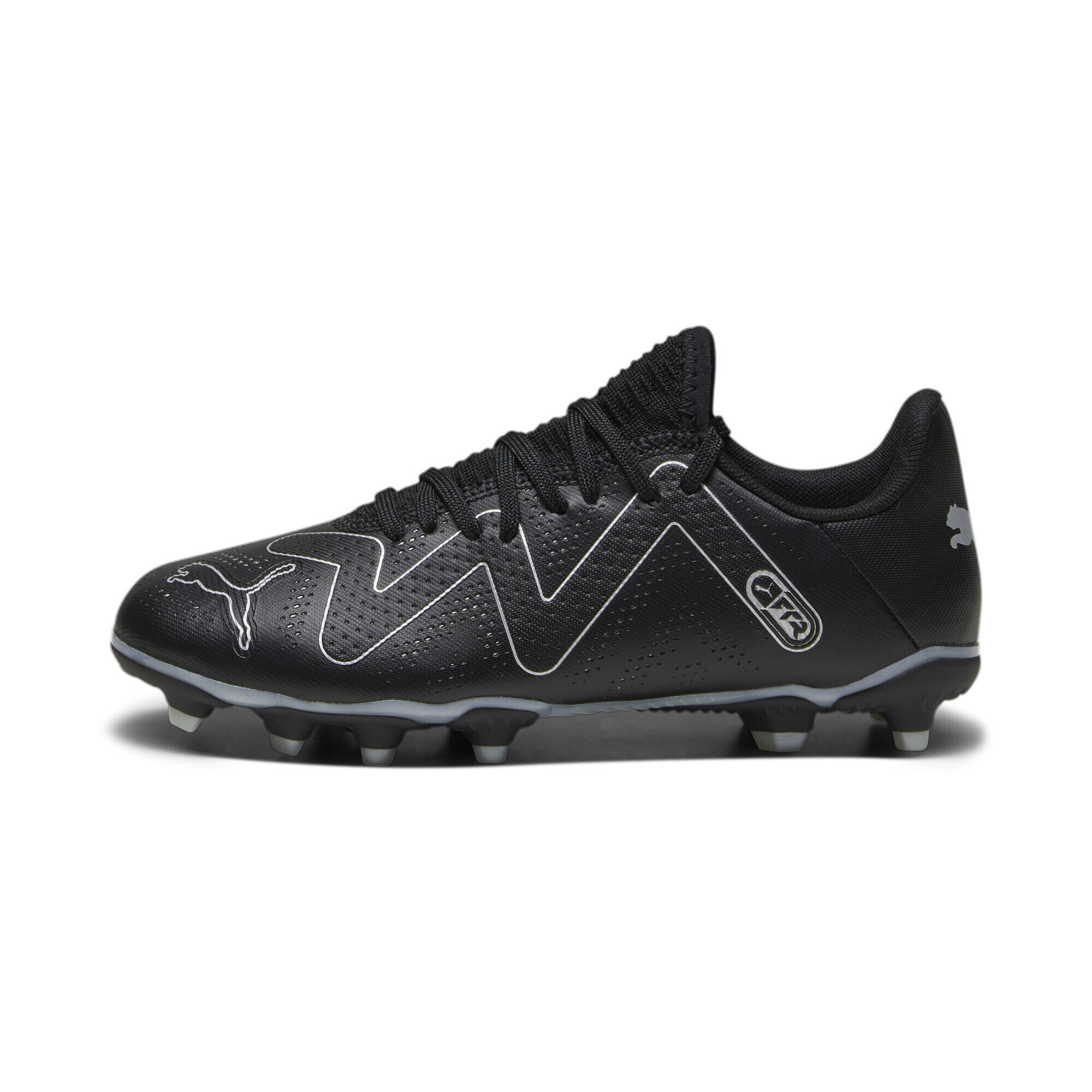 Scarpe da calcio FUTURE PLAY FG/AG da ragazzi PUMA Black Silver Metallic 3/6