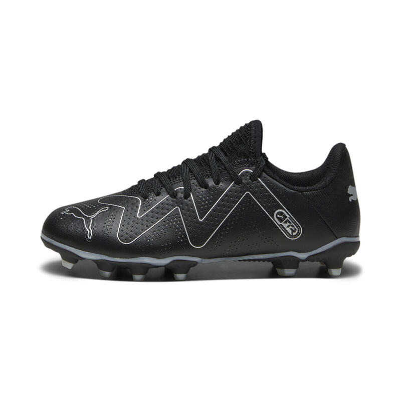 FUTURE PLAY FG/AG voetbalschoenen voor jongeren PUMA Black Silver Metallic