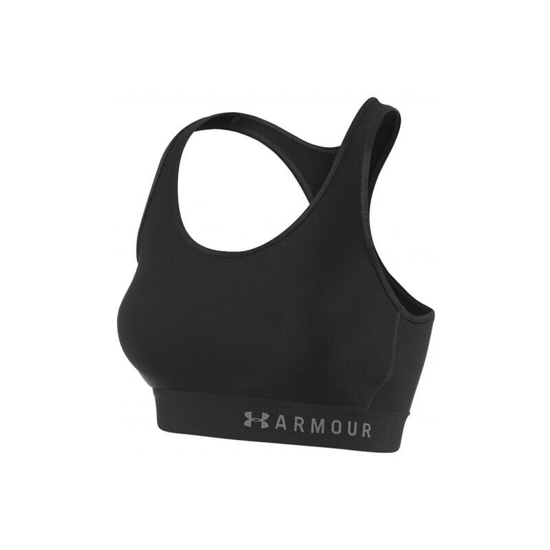 Sujetador Under Armour Mid Keyhole Negro Mujer