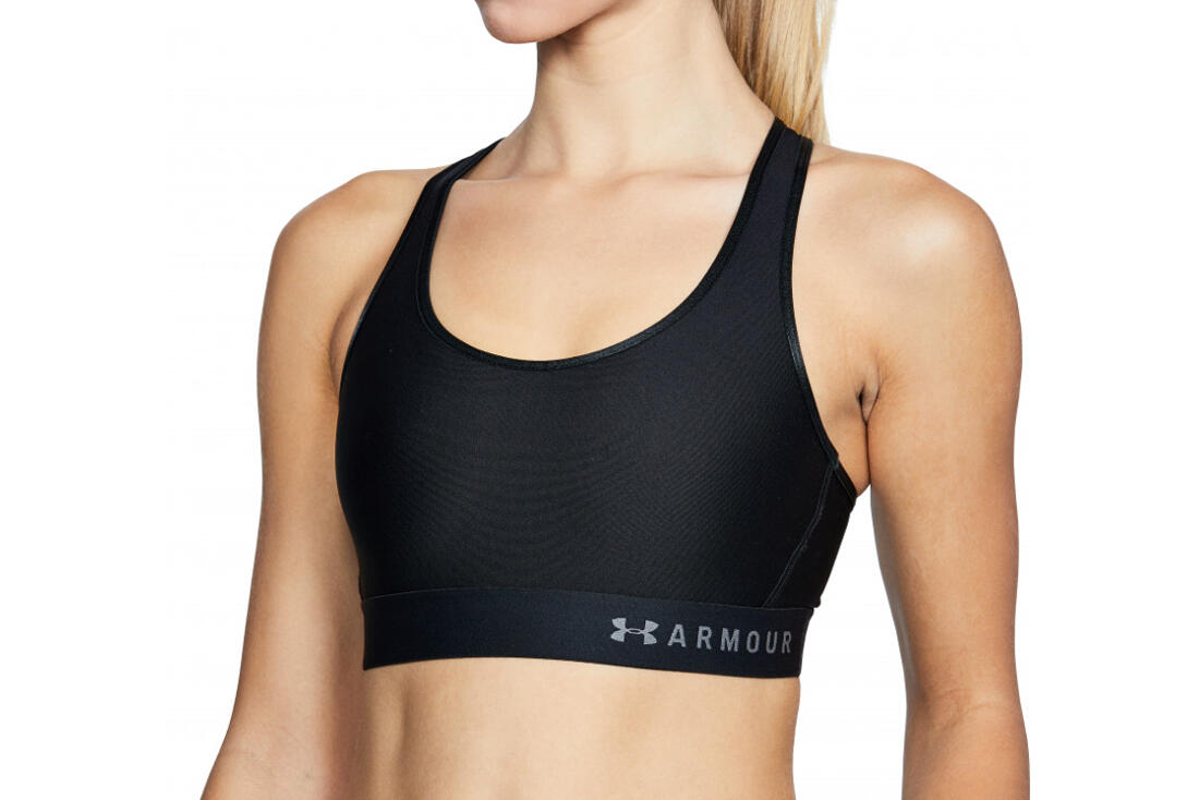 Sujetador Under Armour Mid Keyhole Negro Mujer 3/5