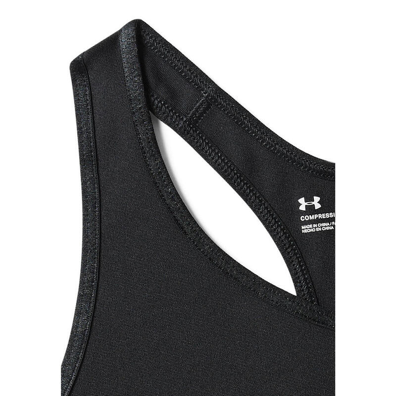 Női sportmelltartó, UA Armour Mid Kehole Bra, fekete