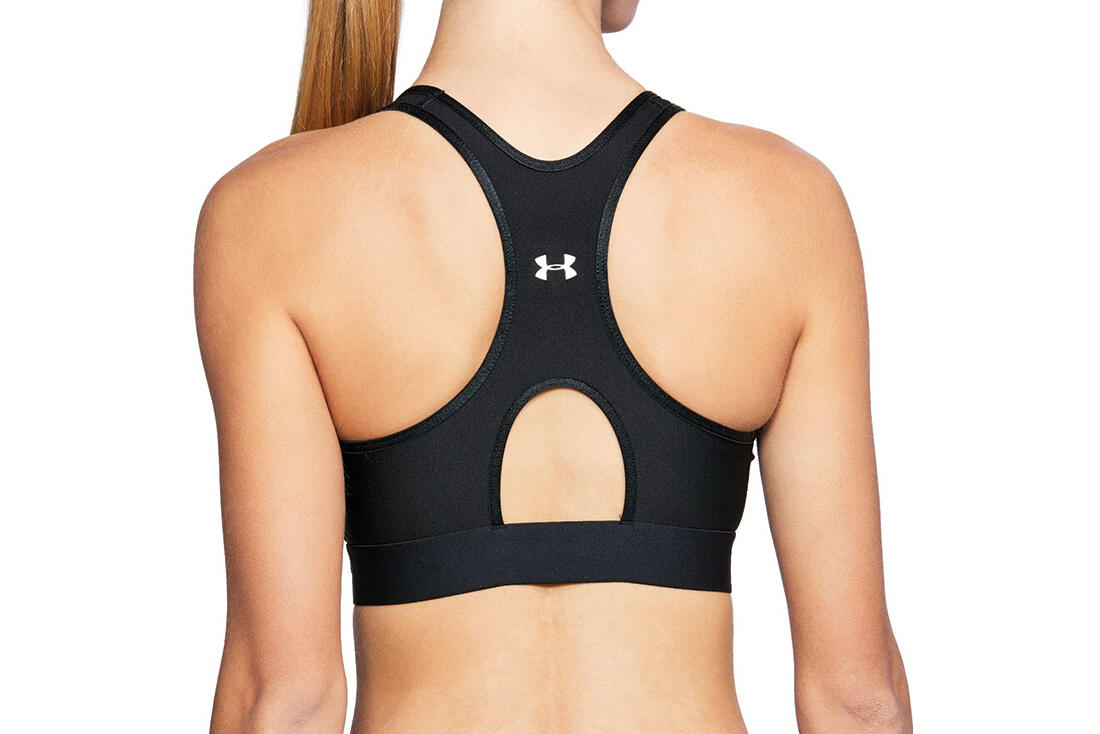 Sujetador Under Armour Mid Keyhole Negro Mujer 4/5