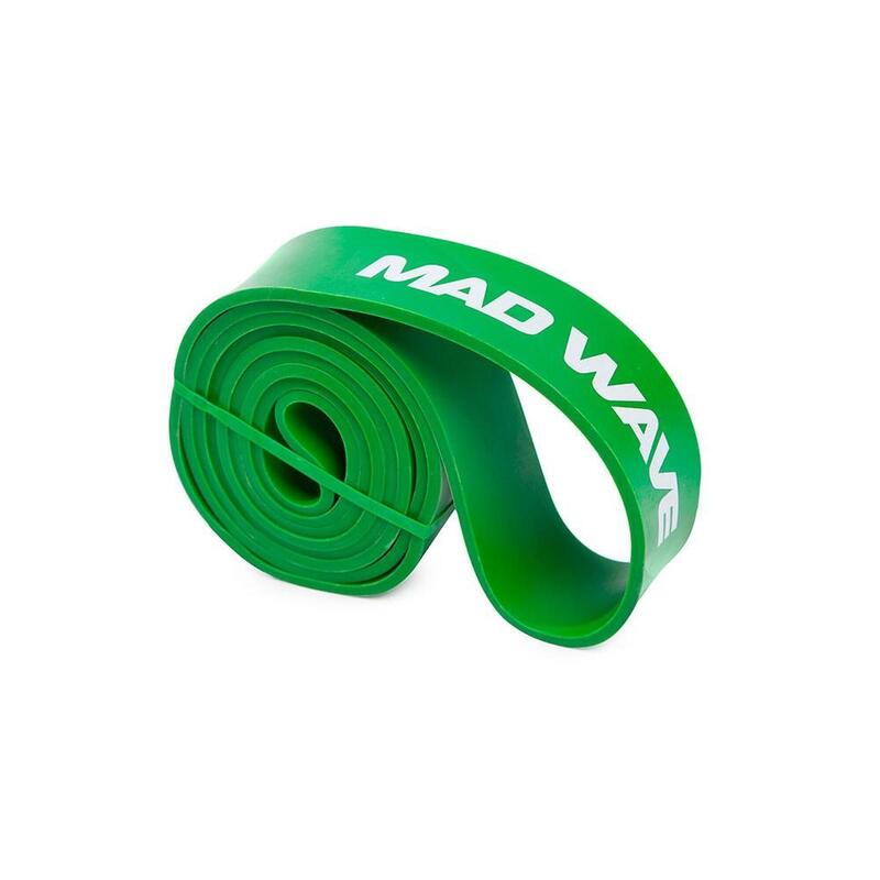 Banda Elástica largaa de resistencia MAD WAVE Verde 22.7 – 54.5 kgs