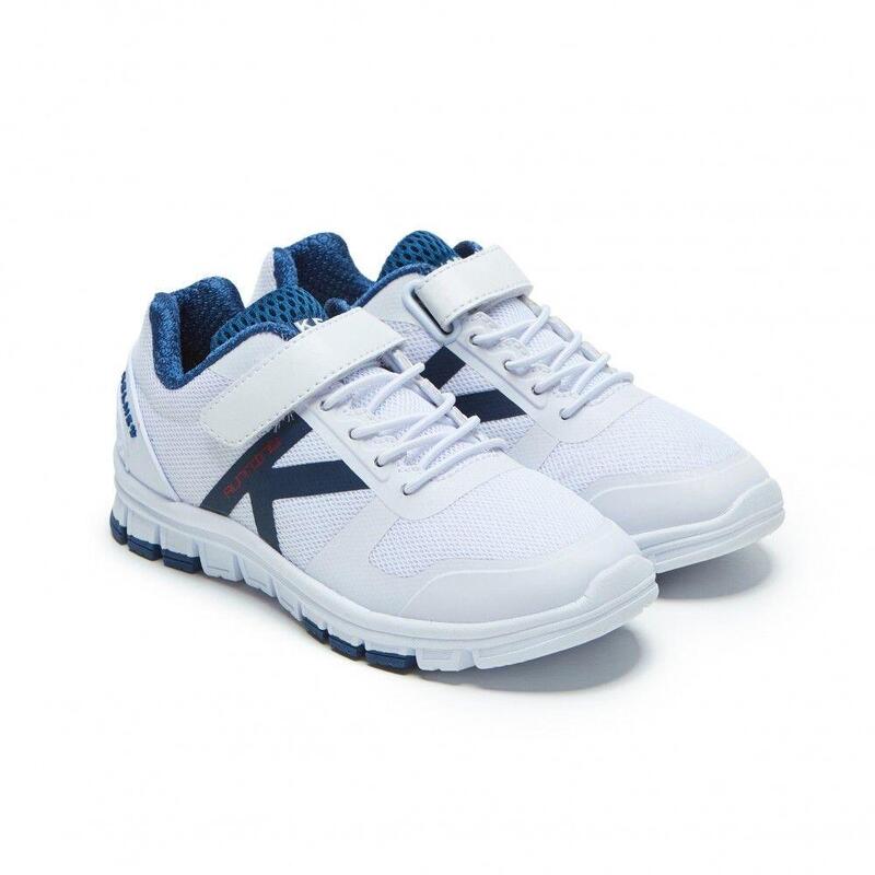 Zapatillas De Niño Kelme K Rookie Elastic Unisex Kids En Color Blanco Y Marino