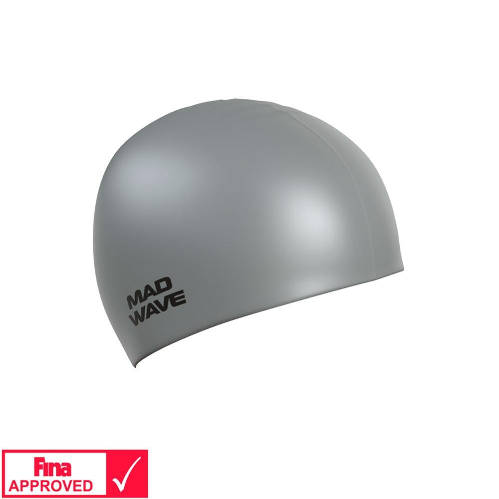MAD WAVE Intensive Silicone Swim Cap Grey