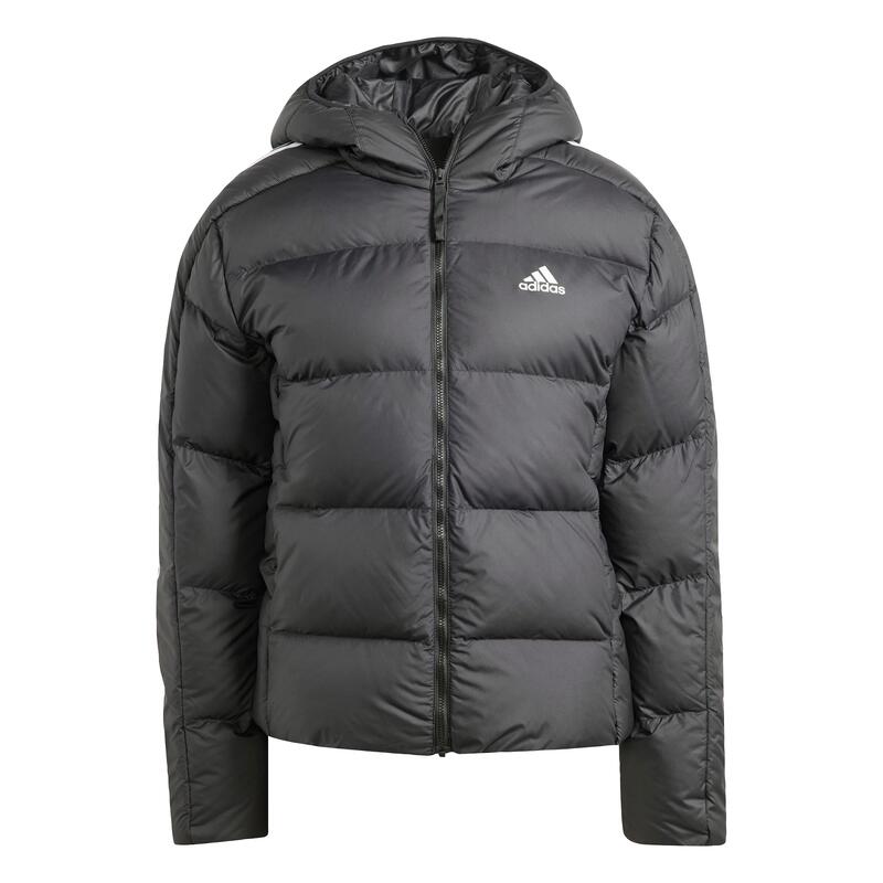 Essentials 3-Stripes Mid Down Hooded Jacket