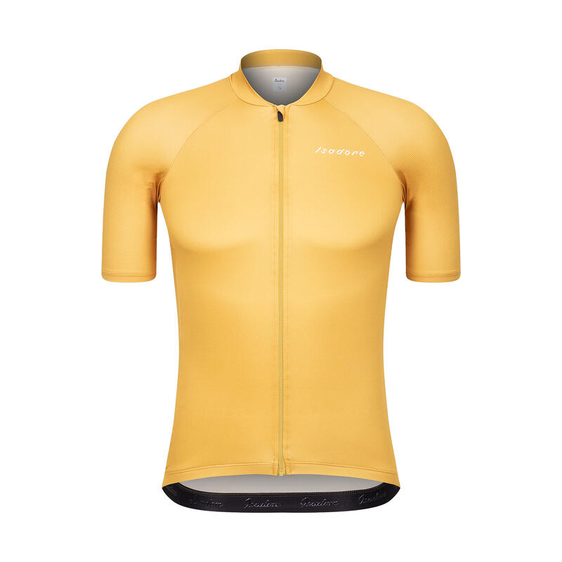 Maglia a manica corta da ciclismo da uomo Debut Giallo Olio