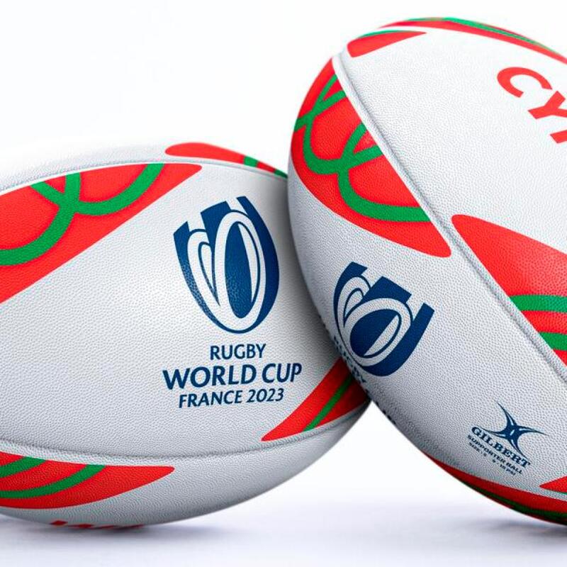 Pallone da rugby Gilbert 2023 Sostenitore Coppa del Mondo Walles